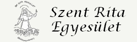 Szent Rita banner also