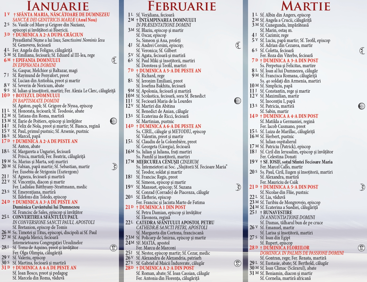 Calendar tuns mai 2020